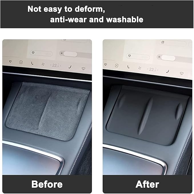 Car Accessories，Silicone Wireless Charging Pad，Non-Slip Mat，Dust-Proof Charger Protect Cover，Compatible For Tesla Model 3 Y 2023 2022 2021