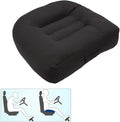 Srutirbo Car Booster Seat Cushion Heightening Height Boost Mat, Breathable Mesh Portable Car Seat Pad Angle Lift Seat for Car, Office,Home (Pure Black)