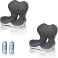 Memory Foma Car Seat Cushion Relief Back Pain, Ergonomic Comfort Tailbone Wheelchair Cushions, Driver Passenger Sciatica Reducing Hemorrhoid Pillow, Coccyx Support Office Chair Cushion 2 Pcs