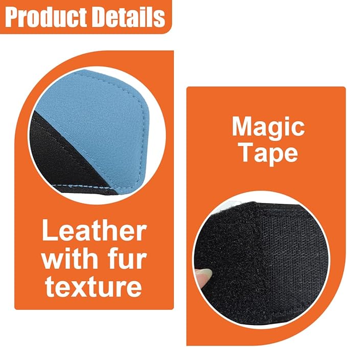 Car Knee Cushion Pad, Comfort Suede & Memory Foam Auto Door Armrest Elbow Protective Pillow, Soft Vehicle Interior Center Console Leg Support Accessories for Most Cars Trucks SUVs(Blue)