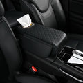 Car Armrest Pad for Toyota 4Runner 2000–2025, Center Console Cover with Memory Foam Cushion, Anti-Slip Protector, Arm Rest Cushion Car Interior Accessories,A Black