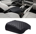 KMMOTORS Telluride Console Cover, Armrest Cushion, Vegan Leather, Console lid Protector, Anti-Scratch (Black)