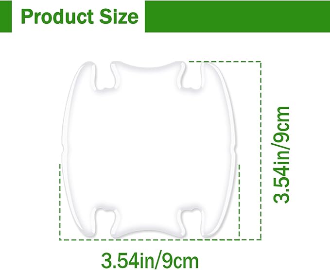 4Pcs 3D Transparent Car Door Bowl Scratch Protector, Universal Bowl Side Paint Protection Stickers, Waterproof Anti-Scratch Paint Invisible Protection Film for Most Models.