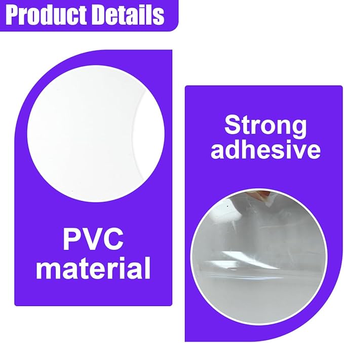 Clear Car Door Handle Cup Protector, Car Door Handle Scratches Protective Films, Waterproof Auto Transparent Paint Bumper Trim Guard Cup Stickers Universal for Most Cars (16PCS)