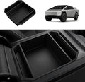 Motrobe Center Console Organizer for 2024-2026 Tesla Cybertruck Accessory Premium TPE Anti-Slip Armrest Storage Tray, OEM-Style Interior Accessories, No-Rattle Insert Box for Sunglasses, Phone & Coins