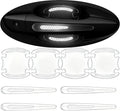 8pcs Clear Car Door Handle Scratch Protector，Clear-Transparent & 3D Carbon Fiber-Marking,Anti Scratch,Universal Auto Door Handle Anti Scratch Cover Guard (White)