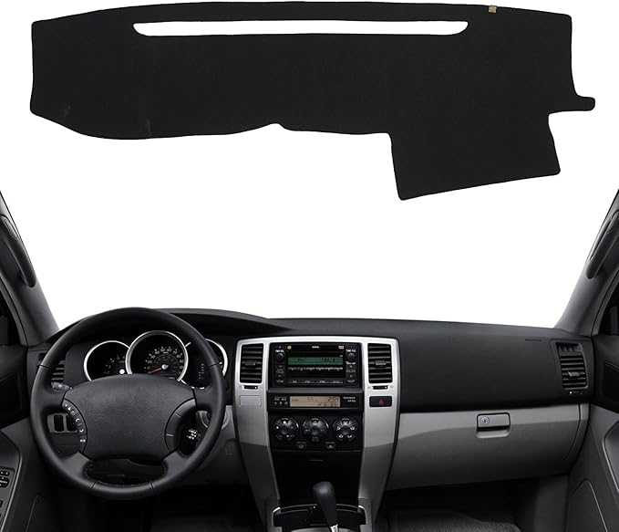 KEYOOG Dashboard Cover Dash Mat Fit for to-yota 4Runner 2009-2003 (for Left Hand Drive),Car Dash Board Mat Anti-Glare Carpet,Non-Slip Pad Sunshield Protector (Black)