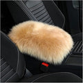 Car Center Console Cover Pad, Fluffy Middle Console Pad Armrest Seat Box Cover, Universal Furry Arm Rest Decoration Protector for Car Truck SUV, Interior Car Accessories (Brown)