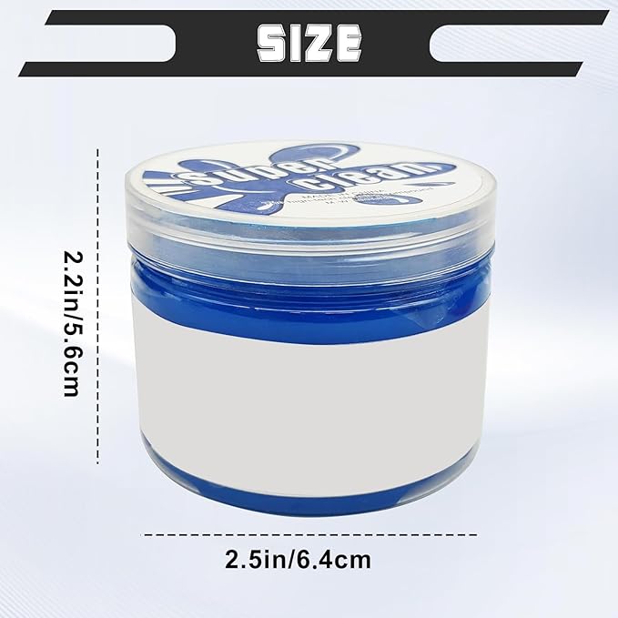 Car Cleaning Gel Clean Putty, Universal Auto Interior Cleaner Slime, Auto Detailing Tools Accessories for Cleaning Vehicle Interiors/Electronic Products/Homes/Offices, Gifts for Men Women (Blue)