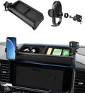 Autorder Car Phone Holder for 2022-2026 Chevy Chevrolet Silverado/GMC Sierra 1500 Accessories Center Console Dash Organizer with 2 Expansion Ports Hands-Free 360 Degree Rotation Phone Mount
