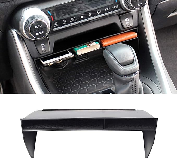 Jaronx Compatible with Toyota RAV4 Center Console Organizer 2025 2024 2023 2022 2021 2020 2019,Center Console Storage Organizer Tray RAV4 Accesssories
