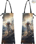ALAZA Hanging Car Trash Bags Garbage Bag Trash Can for Back Seat Small Mountain Cycling Washable Storage Bag Retractable 2 Pack