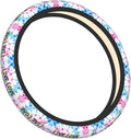 Live-Love-Softball Tie Dye Neoprene Steering Wheel Covers Women Men Car Accessories, Universal 15 Inch Fit Auto, Suvs, Truck