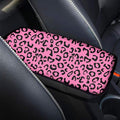 Leopard Universal Car Center Console Arm Rest Cushion Auto Armrest Cover Pad Protector Fit for Most Sedan SUV Truck