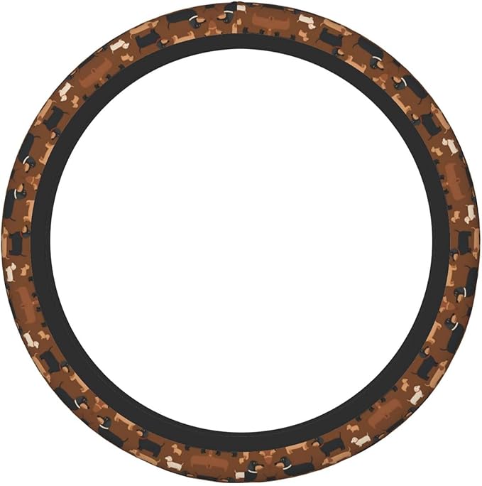 Dachshunds Universal Fit Steering Wheel Cover for Car, Truck, and SUV, Durable Steering Wheel Protection