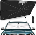 2025 Upgrade Windshield Sun Shade Umbrella Custom Fit BMW X5 2019-2024 2025 Foldable UV Protection Car Cover, Emergency Rain Shield & Dashboard Protector - Durable Auto Accessory