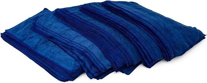 The Rag Company - Car Wash Towel - Professional Microfiber Auto Detailing and Drying Towels, Lint-Free, Streak-Free, Great for General Cleaning, 320gsm, 16in x 27in, Royal Blue (Wholesale Case of 125)