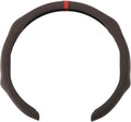 PU Artificial Leather Steering Wheel Cover ABS Car Steering Wheel Protector 14.96" Coffee Color Red 1Pc