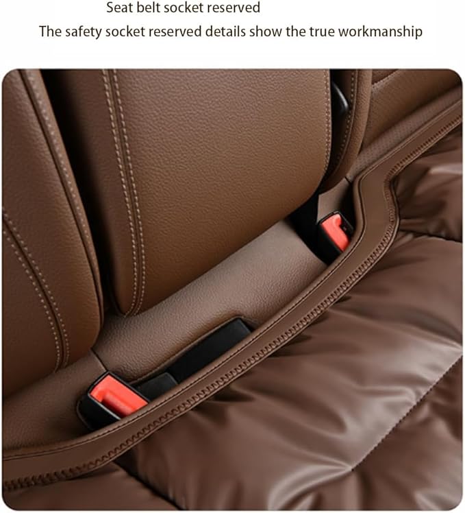 Livena Car Seat Cushion for Long Driving, Livena Lumbar Comfortable Memory Foam Car Seat Cushion, Universal Anti-Slip Seats Covers Front (Orange)