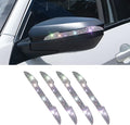4 PCS Bling Rhinestone Car Door Handle Scratch Protector, Universal for All Cars, Vehicles, SUVs, Car Side Rearview Mirror, Car Door Edge Guard, Car Exterior Accessories for Women Men (Multicolor)