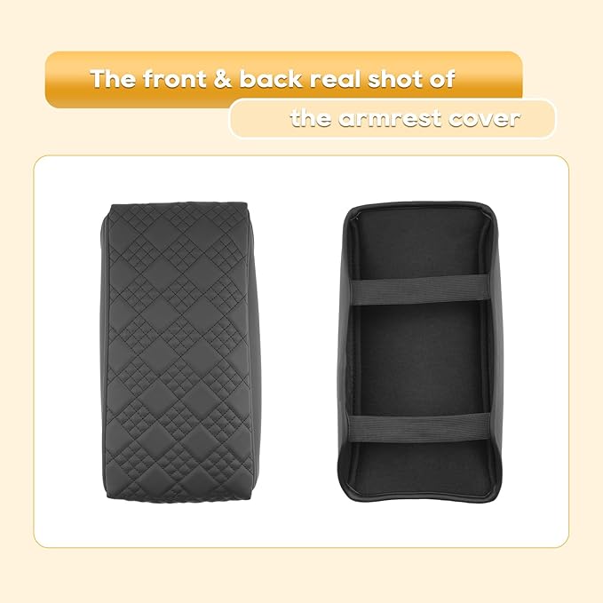 Armrest Cover for 2023-2026 Volkswagen ID.4 (Pro/Pro S/Pro S Plus) Volkswagen ID.4 Accessories Center Console Cover Arm Rest Protector Middle Lid Pad Protector PU Leather, Anti-Scratch,Non-Slip
