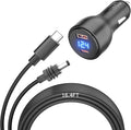 Starlink Mini 12V Adapter Booster 16.4FT, 12V to 20V DC Step Up Converter with 100W, Starlink Mini Car Charger Cigarette Lighter 20V 100W with Voltmeter Supports 23M /75FT USB C to DC Power Cable