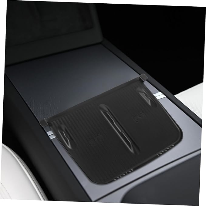 Zerodeko Center Console -Skid Charger Mat for Model Silicone Pad for Secure Phone Charging Easy Installation Upgrade Version