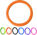 30% Thicker Universal Stretchy Silicone Steering Wheel Cover for 14” 15” 16” Wheels - Anti-Slip Grip & Enhanced Control for Men & Women, All Weather Protection (Orange)