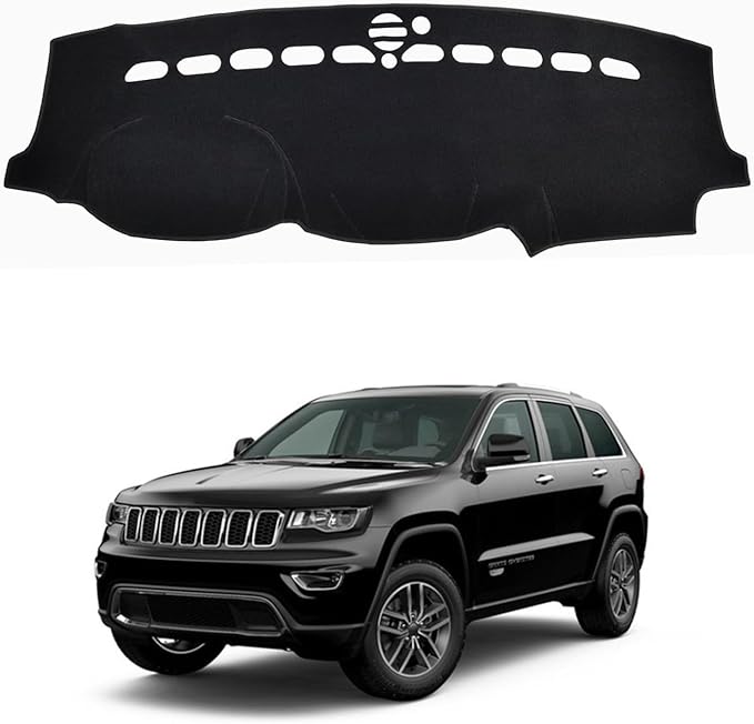 Dash Cover Mat for Jeep Grand Cherokee 2011-2019 2020 2021 Dashboard Cover Protector Interior Accessories Sunshade Anti Glare Pad Mat Carpet (NOT for Jeep Cherokee & Grand Cherokee L)