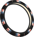 Neoprene Steering Wheel Cover Cool Skull America Flag Car Steering Wheel Cover Universal Fit for Most Cars