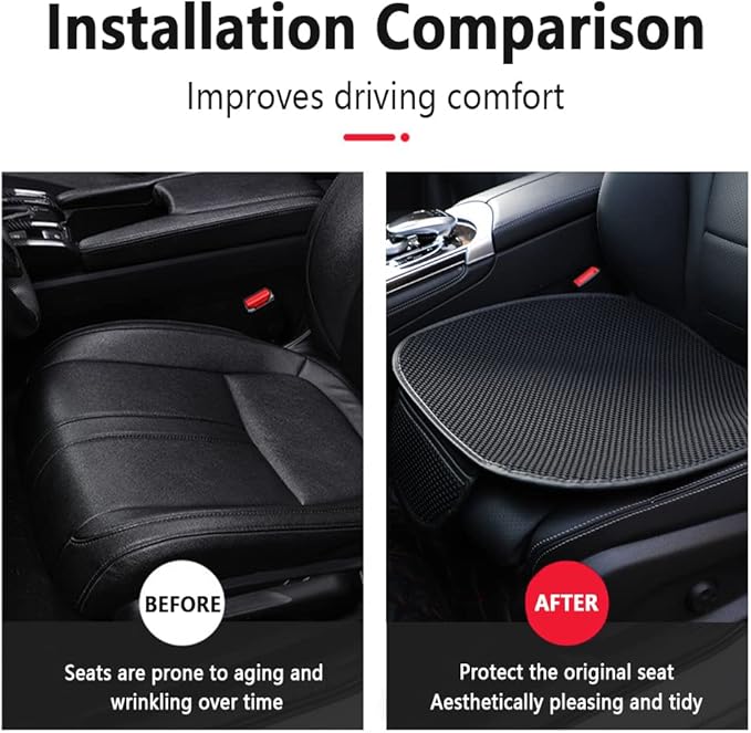 Extra Large 19.5" Car Seat Cushion for CCar Seat Driver Long Sitting,Breathable Comfort Car Cushion,Anti Slip CCar Seat Protector for Driving Travel 1Pcs