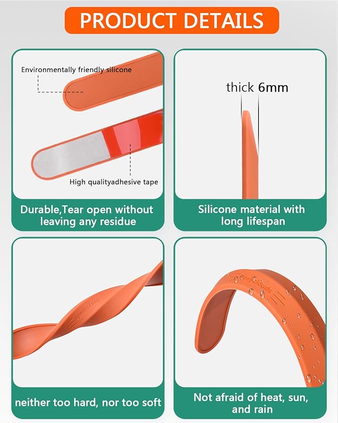 muekzu Silicone Car Door Edge Guard Trim Molding Crash Scratch Protector Scratch Guard for Car,Sedans,Truck,SUV 4PCS (Orange)
