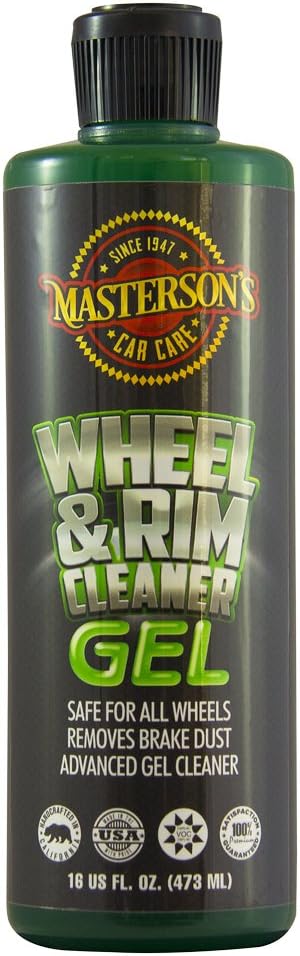 MASTERSON'S CAR CARE MCC_107_16 Wheel & Rim Cleaner Gel - Removes Heavy Brake Dust Instantly - Sprayable Gel Formula Clings Surfaces - Safe On Chrome and Clear Coat Finishes (16 oz)