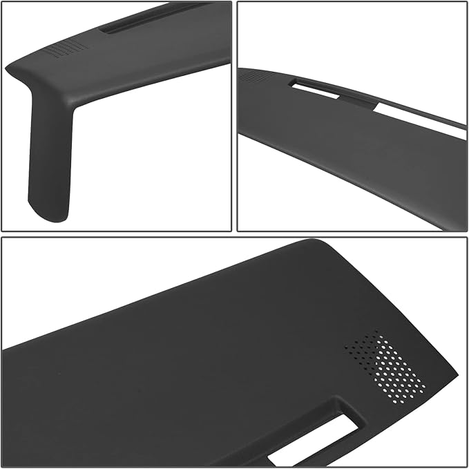 DNA MOTORING Dash Cover Overlay Compatible with 81-91 C/K/R/V Series/Jimmy, 87-91 Blazer, Black Dash Board Cover Cap, ZTL-Y-0286-BK
