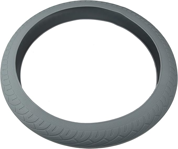 uxcell Universal Gray Silicone Anti-Slip Steering Wheel Cover Protector for Car Vehicle