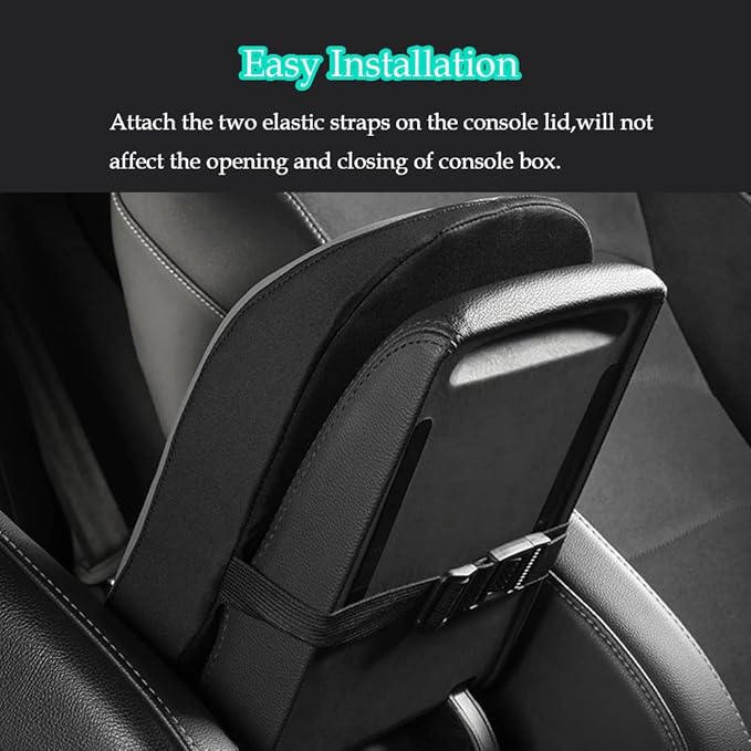 DURASIKO Advanced Car Center Console Pad,Memory Foam Car Armrest Cushion,Elbow Rest Pillow,Auto Armrest Pad,Great for Long-time Driving,Universal Car Armrest Seat Box Cover Protector for most Vehicles
