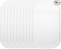 HARFINGTON 10pcs Car Dashboard Anti-Slip Mat 5.5" x 3" Universal Sticky Dash Pad Washable Reusable Car Non-Slip Mats for Phone Keys Sunglasses Electronic Devices, Transparent