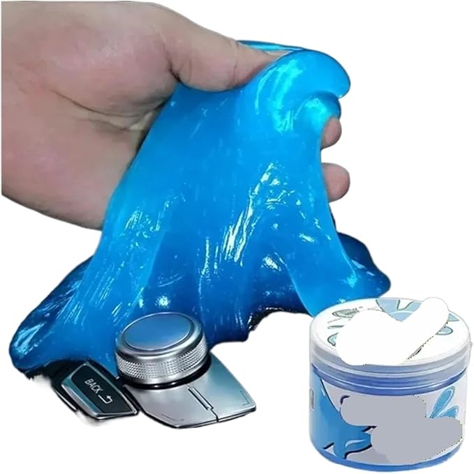 Car Cleaning Gel - Reusable Interior Detail Putty for Cars, Keyboards, and Notebooks - Magic Cleaning Gel for Effective Dirt Removal(A)