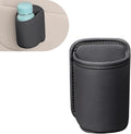 Shakas Car Door Large Cup Holder, Multifunctional Storage Bag Trash Can for Beverage Water Cup Mobile Phone, Waterproof Cleanable Leather Insert Organizer for Seat Back, for Cars Trucks (Black)