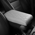 Leather Car Armrest Box Pad, 2026 New Upgrade Waterproof Universal Memory Cotton Armrest Box Pad, Center Console Lid, Car Center Console Cover for Most Vehicle, Car Accessories (Grey)