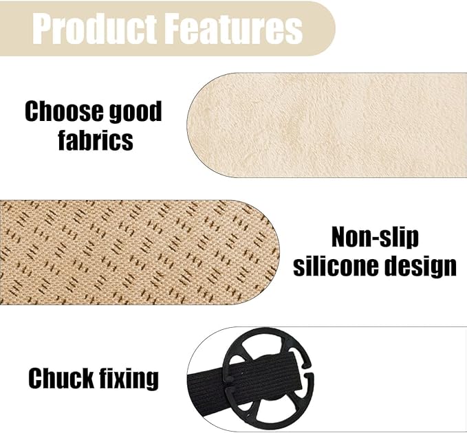 Sheepskin Car Seat Cushion, Soft Comfort Winter Driver Seat Cover, Fluffy Faux Fur Front Seat Pad, Car Seat Protector Pad for Office Chair, Universal Interior Accessory for Car SUV Truck (Beige)