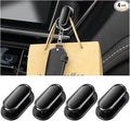 4PCS Car Mini Hooks, Multifunctional Self-Adhesive Vehicle Dashboard Backseat Hangers, Automotive Interior Wall Hanging Hook Stickers, Universal for SUV, Sedan, Truck (Black)
