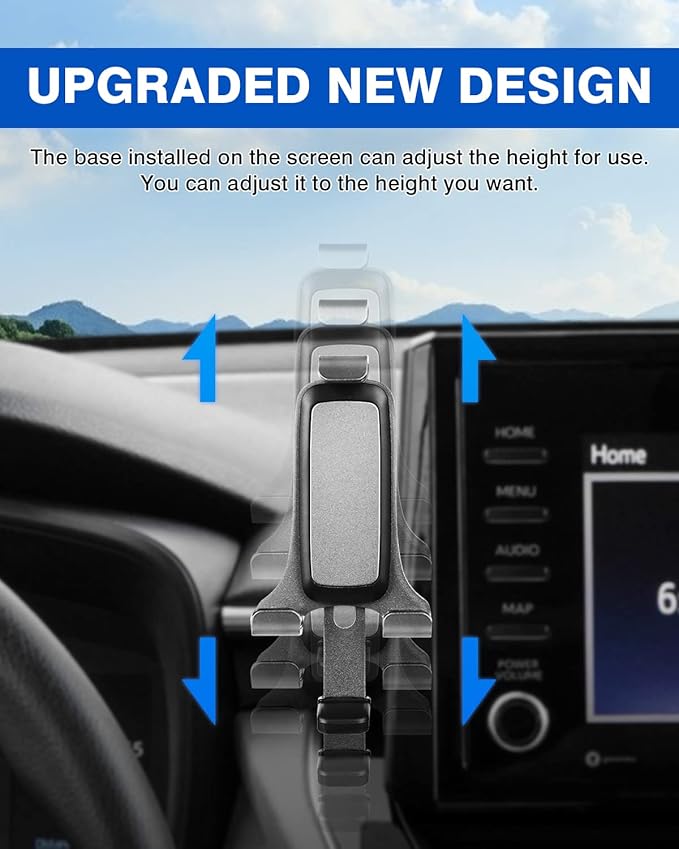 Autorder Car Phone Holder for Toyota Corolla 2019-2025/Corolla Cross 2022-2025 Accessories Air Vent Screen Fixed Clip 360° Rotation Cell Phone Mount Hands-Free with 2 Installation Methods(8 Inch)