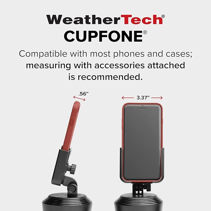 WeatherTech Portable Electronic Device Mount, Orange, Fits Smartphones