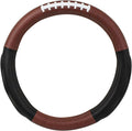 GG Grand General 54011 18 inches Deluxe Plus Steering Wheel Cover Amber Football with Black Comfort Pad