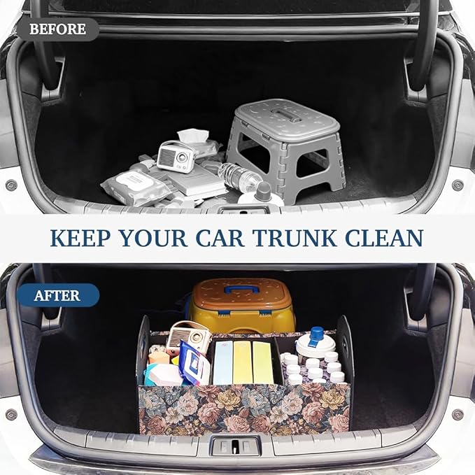 trunk organizer,car accessories for women,truck tool box organizer,collapsible multi compartment car back seat storage,clothing towel tote for living room,portable moving boxes