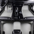 Custom Making Car Floor Mats Protection Pads for 99% Sedan/Coupe/Hatchback/SUV/Pickup Men Women Car Floor Mats Coverage Pads Anti-Slip Leather Floor Lining (Grey)