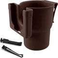 Car Cup Holder Expander, Cup Holder for Car, 2-in-1 Mobile Phone Drink Adapter, Auto Interior Accessories Multifunction Auto Seat Back and Armrest Box Storage Device for Most Vehicles (Brown)