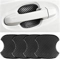 4PCS Car Door Handle Cup Scratch Protector, 3D Carbon Fiber Automotive Door Bowl Sticker, Anti-Scratch Vehicle Paint Protective Film Cover Accessories, Universal Fit (3.94 x 3.74'')