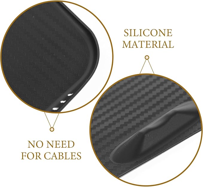 ERINGOGO Charging Pad for Model -Skid Silicone Mat for Center Console Compatible Interior Accessory for Secure Phone Charging Elegant Upgrade